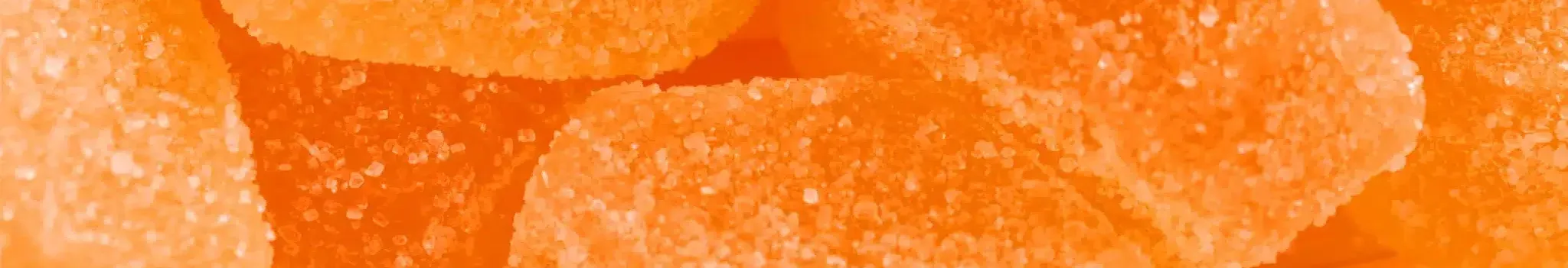 Close up of 3Chi HHC Gummies in bulk.