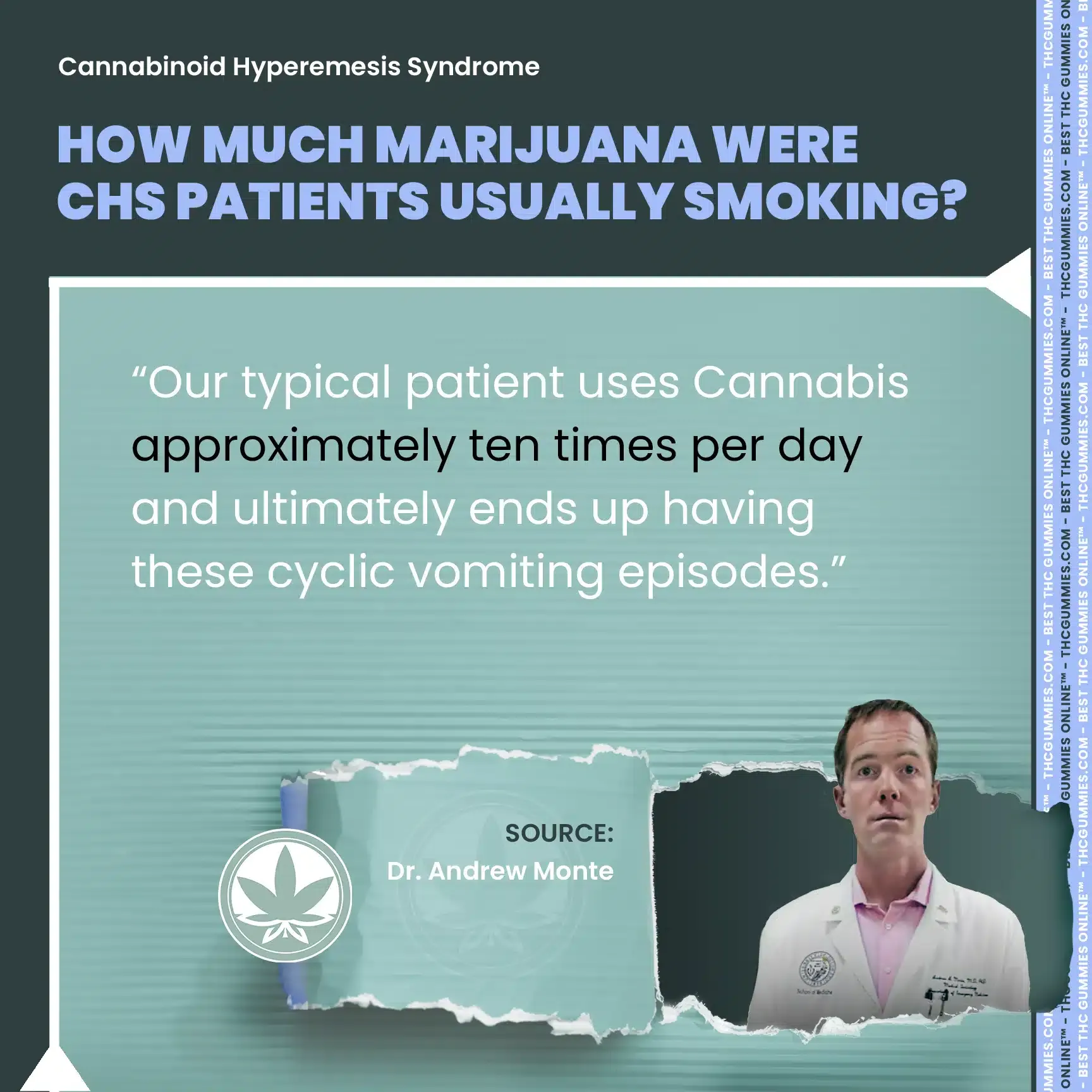 Dr andrew monte says chs patients smoke 10 times per day